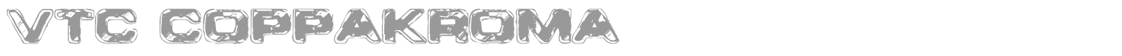VTC Coppa Kroma font preview